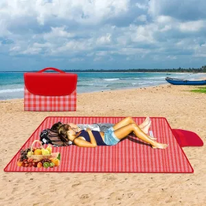 Waterproof Foldable Outdoor Picnic Mat,2023 New Extra Large Beach Blanket Foldable Lightweight Waterproof Sand Mat,Portable Travel Blanket Play Mat for Beach Camping Hiking Park (#A6, 60 * 80 in)