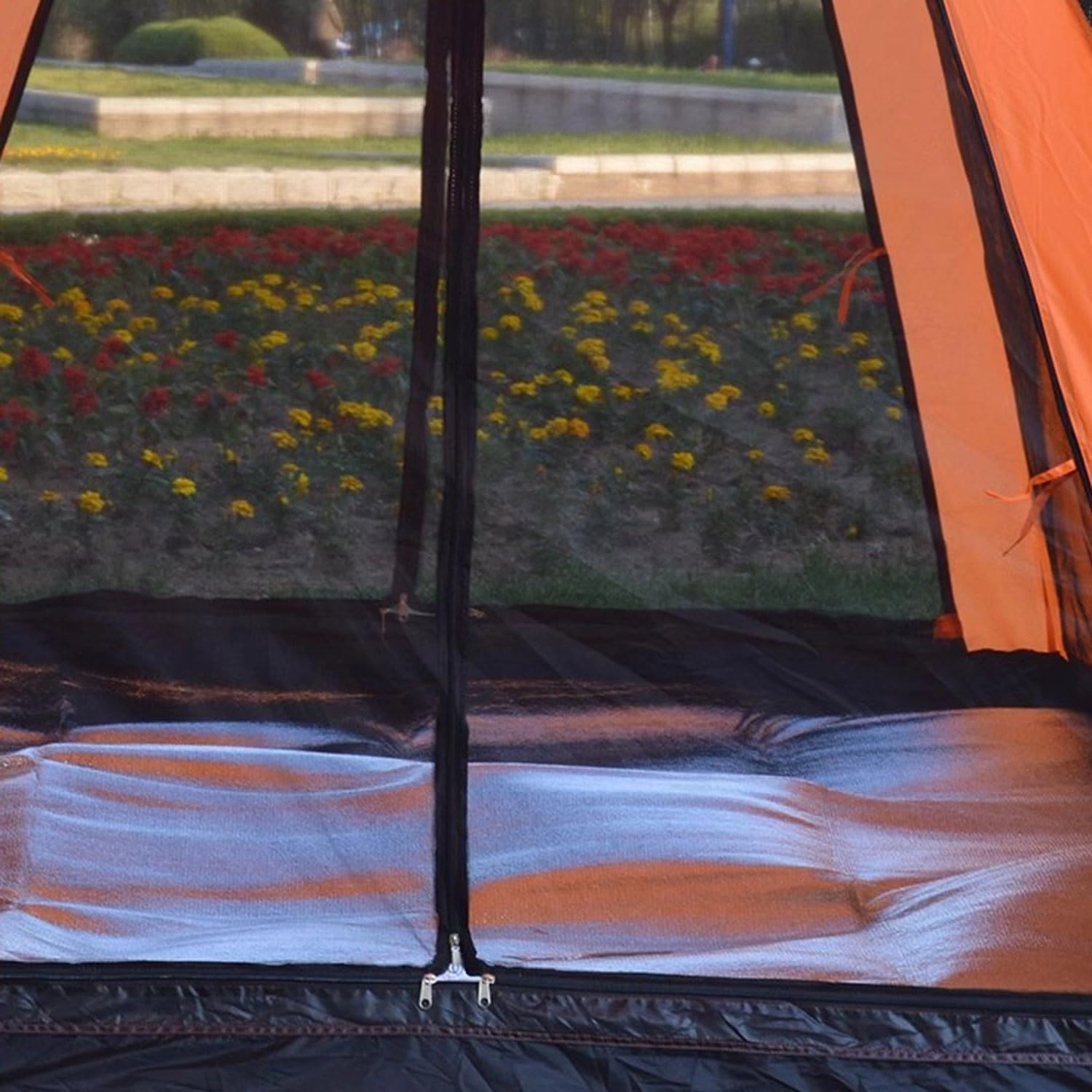 Waterproof Foil Camping Mat, Aluminum Film Sleeping Mat, 7mm Thick Foam Aluminium Insulating Mat for Traveling & Outdoor Activities, Double-Sided Foil Tent Pad