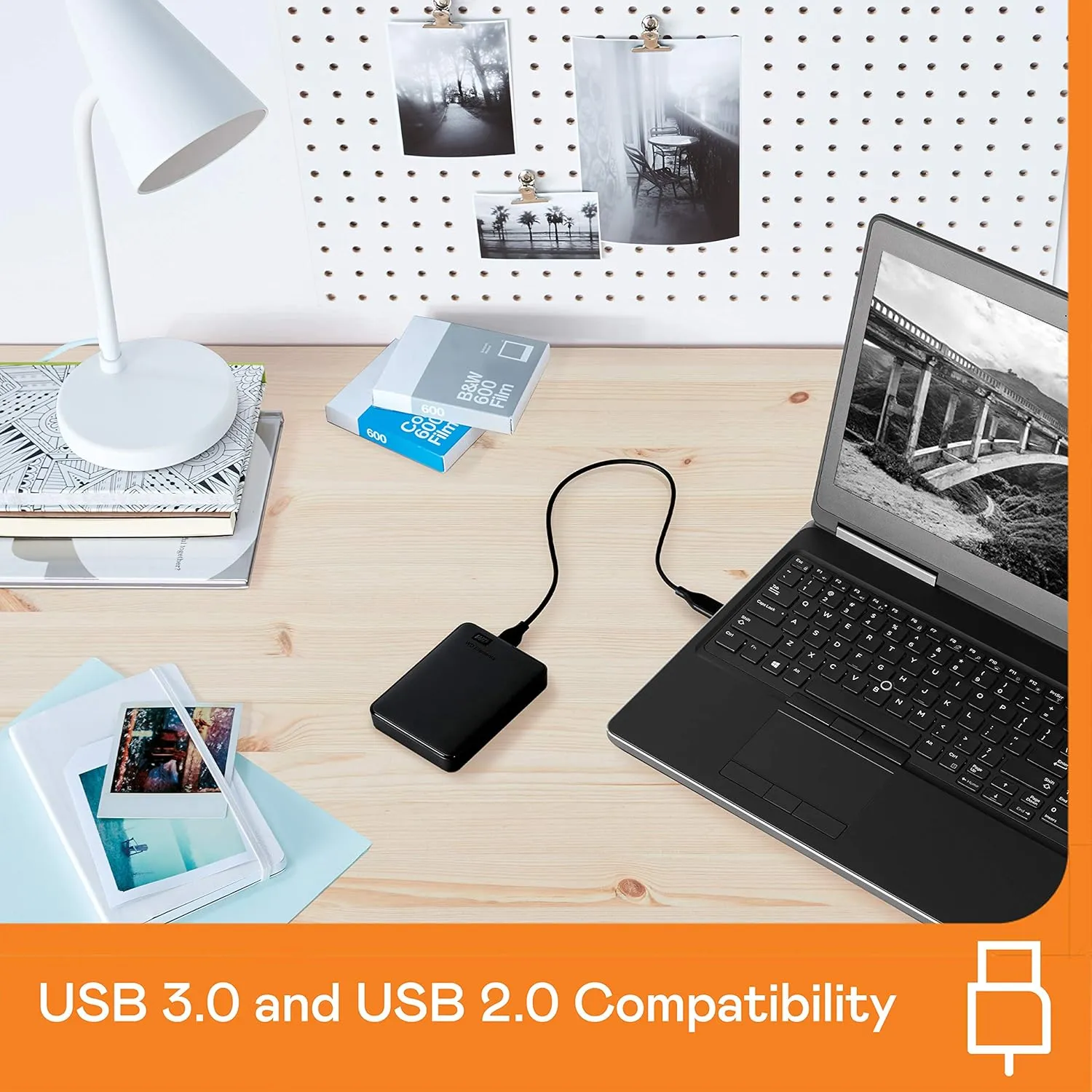 WD 6TB Elements Portable External Hard Drive for Windows, USB 3.2 Gen 1/USB 3.0 for PC & Mac, Plug and Play Ready - WDBHJS0060BBK-WESN