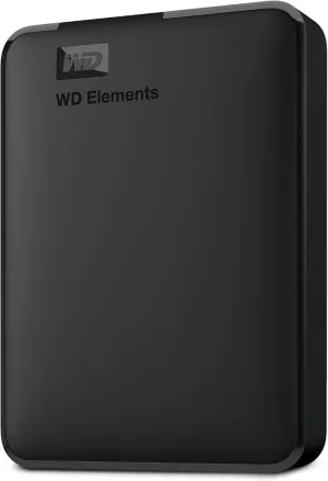 WD 6TB Elements Portable External Hard Drive for Windows, USB 3.2 Gen 1/USB 3.0 for PC & Mac, Plug and Play Ready - WDBHJS0060BBK-WESN