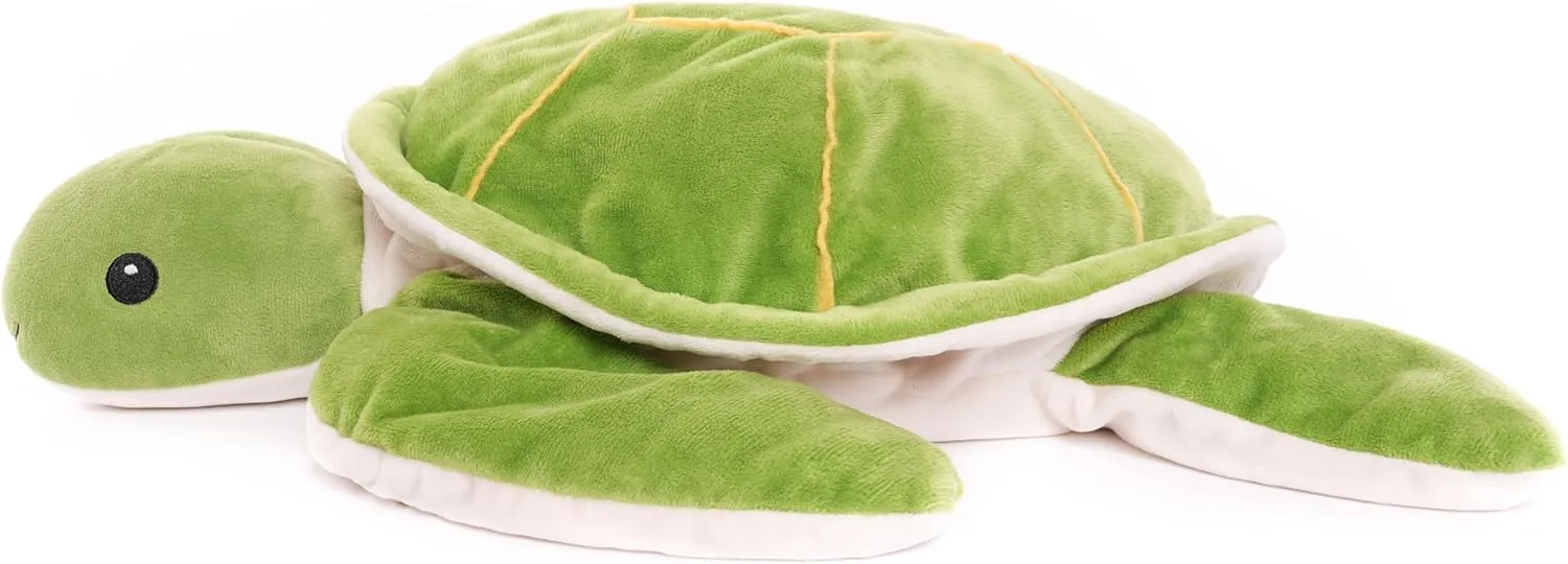 Weighted Sea Turtle Plush Toy - 20 Inches, 2.3 lbs, Soft & Removable Weight for Kids and Adults - Embroidered Eyes, Stress Relief & Comfort