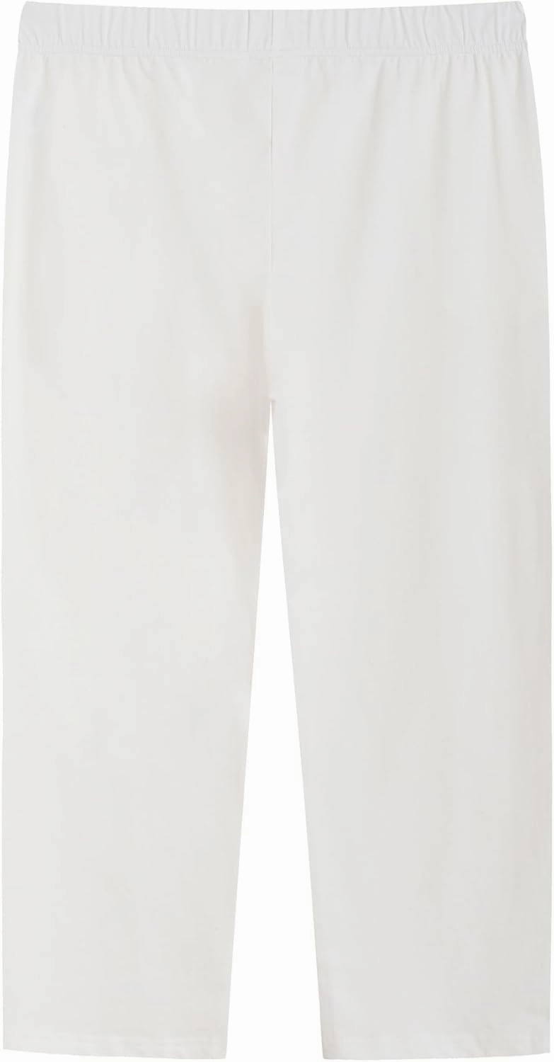 Weintee Women's Plus Size Petite Cotton Pull On Pants with Pockets
