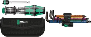 Wera Kraftform Kompakt 25 Pouch Set 950 SPKL/9 SM N SB Long ARM HEX Key Set