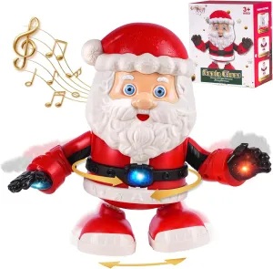 WHIMSYLAND Twerking Santa Claus with Music, Singing and Dancing Animated Electric Christmas Toys for Kids, Moving Christmas Decorations