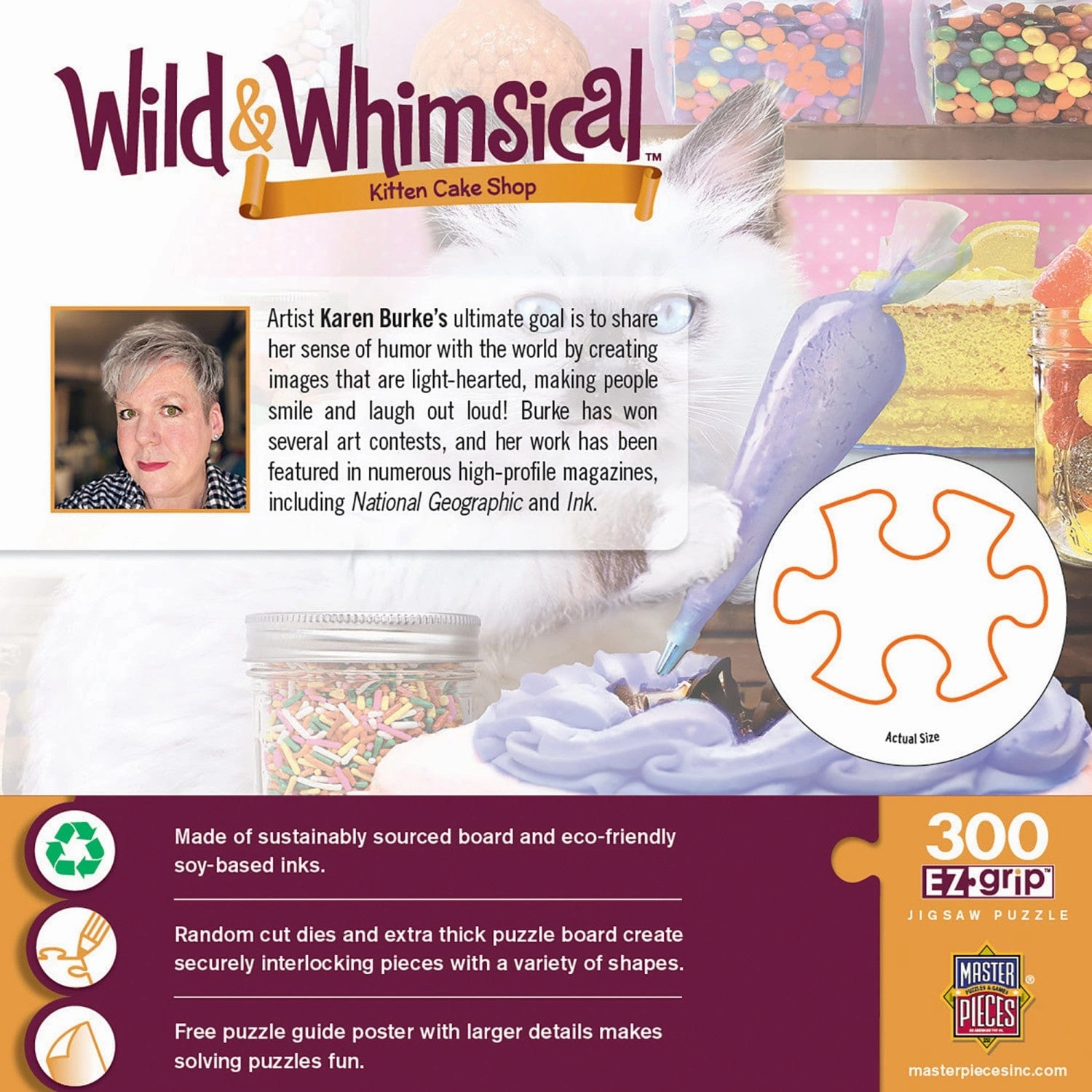 Wild & Whimsical - Kitten Cake Shop 300 Piece EZ Grip Jigsaw Puzzle