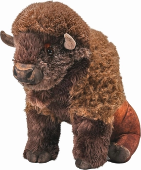 Wild Republic Artist Collection, Bison, Gift for Kids, 15 inches, Plush Toy, Fill is Spun Recycled Water Bottles