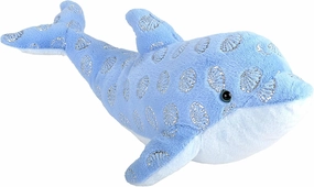 Wild Republic Dolphin, Foilkins, Stuffed Animal, 12 inches, Gift for Kids, Plush Toy, Fill is Spun Recycled Water Bottles