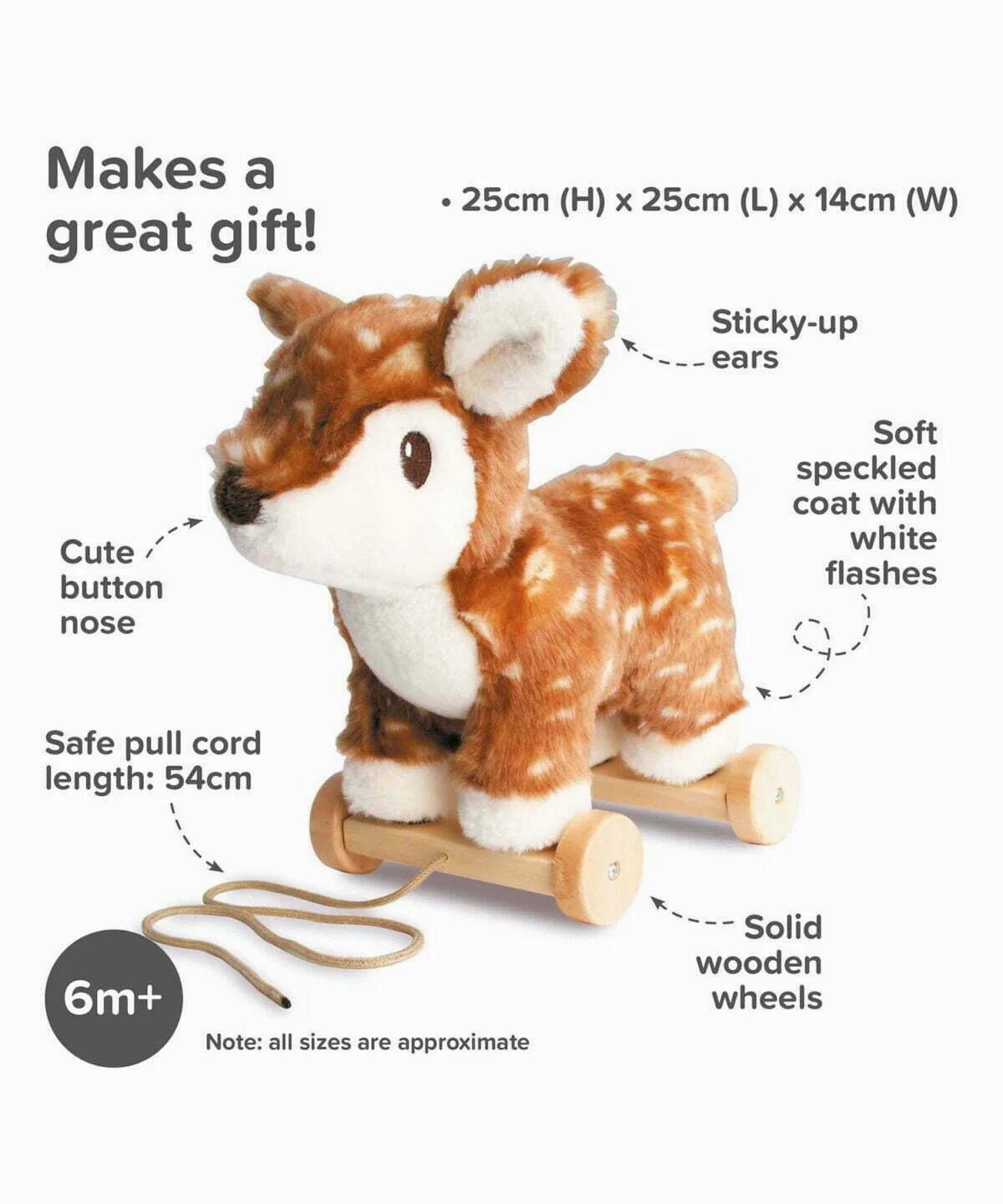 Willow Deer Pull Along Toy