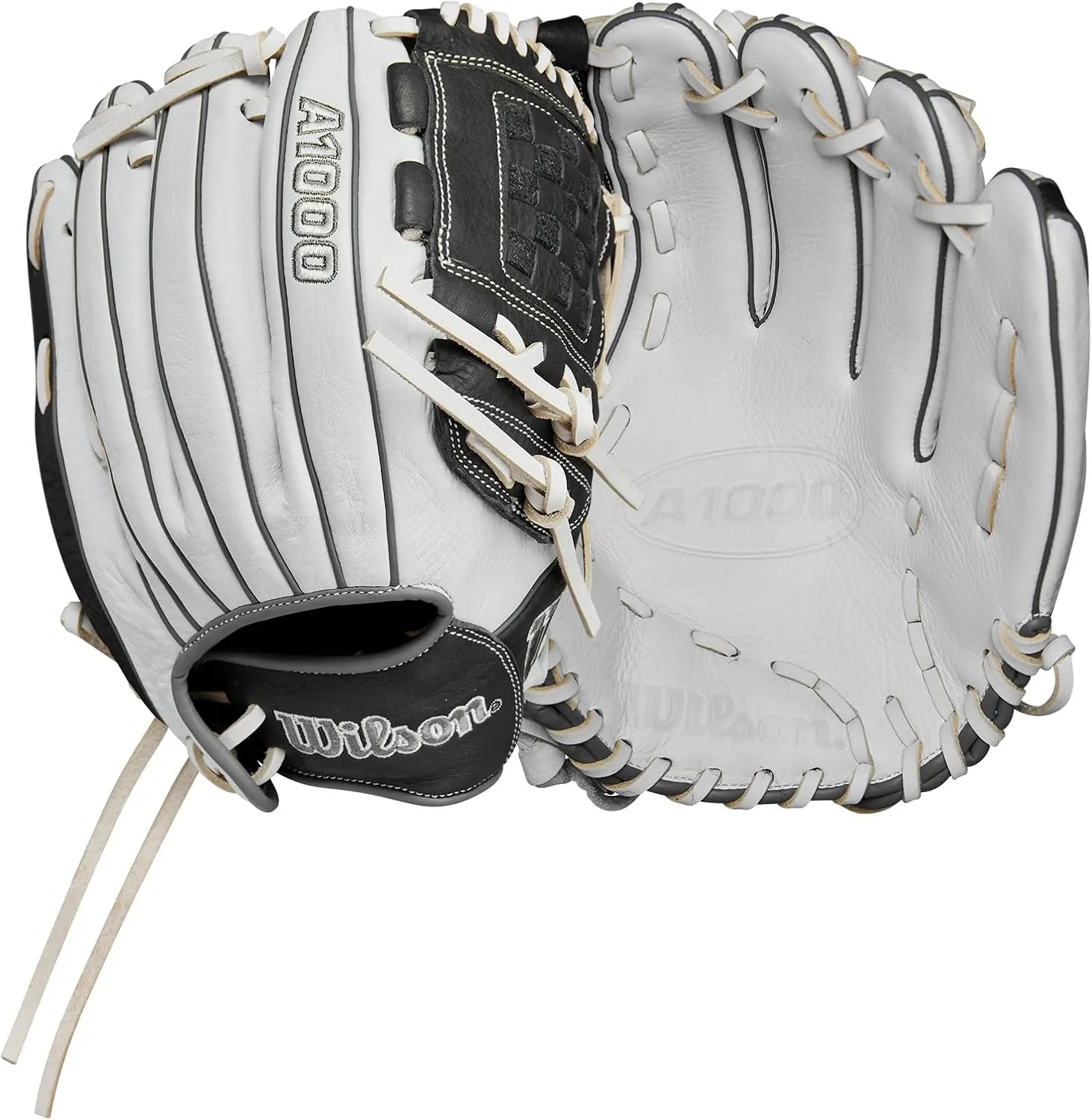 WILSON 2024 A1000® P12 12” Pitcher’s Fastpitch Softball Glove - White/Grey