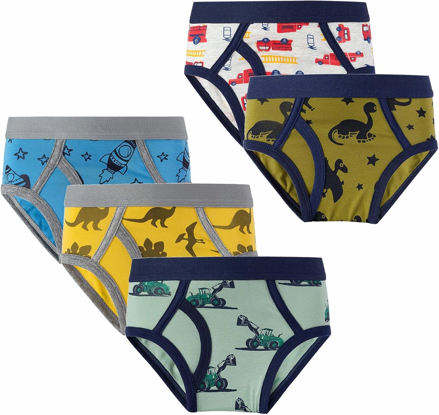 Winging Day Little Boys' Cotton Brief Soft Underwear Multipack