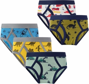 Winging Day Little Boys' Cotton Brief Soft Underwear Multipack