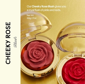Winky Lux | Cheeky Rose Cream Blush and Extravalash Mascara Bundle | Cream Blush and Voluminous Mascara | In Tea Time and Black