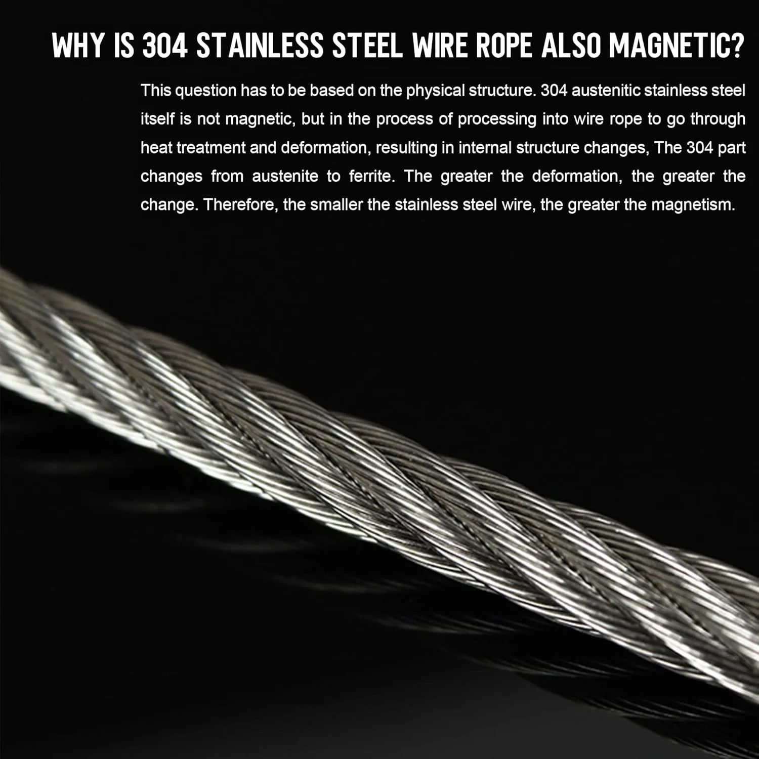 Wire Rope, 1/16 Wire Rope, 304 Stainless Steel Cable, Aircraft Cable, Steel Wire, 328FT with 150Pcs Crimping Sleeves, Clothes Line Wires, Trellis Wire, 7x7 368lbs Breaking Strength