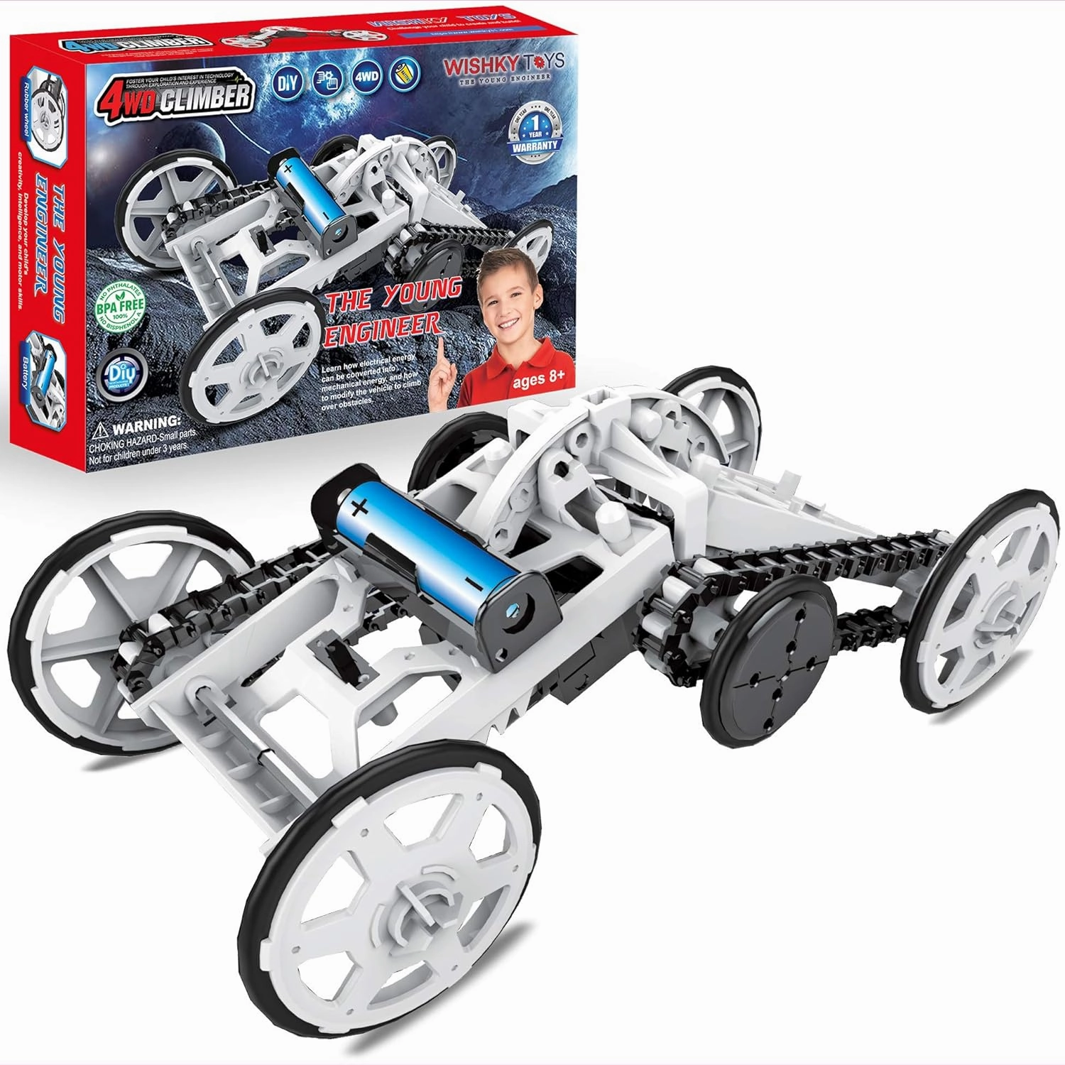 WISHKY STEM Toys, Science Kit for Young Engineer, Stem Projects for Kids Ages 8-12| Mechanical Toys, Ideal Birthday for Boys & Girls Aged 8-14