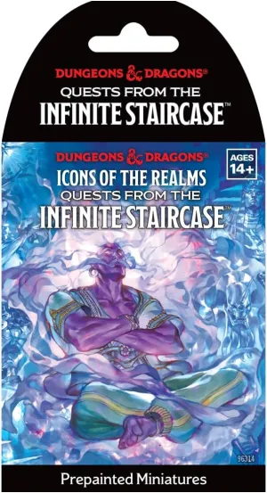 WizKids D&D Icons of The Realms: Quests from The Infinite Staircase | Single Booster | Dungeons and Dragons Figures | Pre-Painted | Blind Box