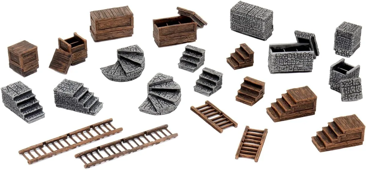 WizKids Warlock Tiles: Accessory – Stairs & Ladders