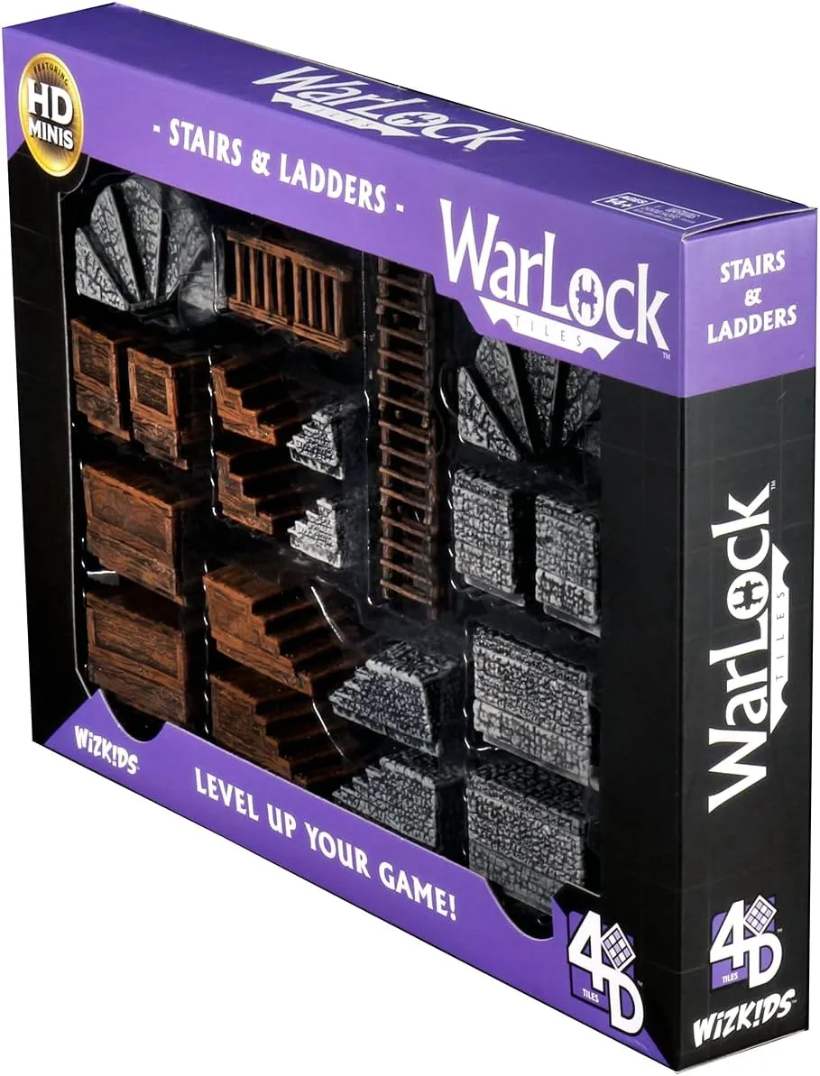 WizKids Warlock Tiles: Accessory – Stairs & Ladders