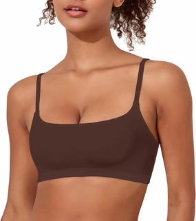 Women's Wireless Scoop Bralettes Comfortable No Underwire Bras Seamless Unlined Soft Everyday Bra
