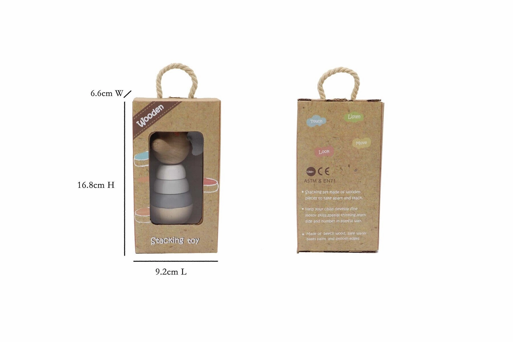 Wooden Stacking Toy - Animals