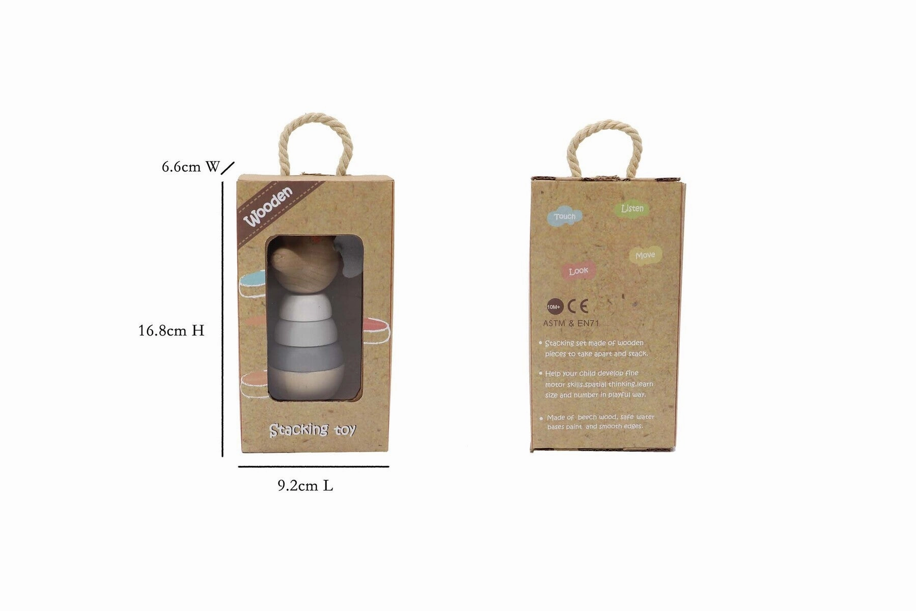 Wooden Stacking Toy - Animals