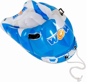 WOW Sports Bobsled Snow Tube, Inflatable Snow Sled with Tow Rope, Snow Sleds for Kids Sledding, Kids Inflatable Bobsled Tube