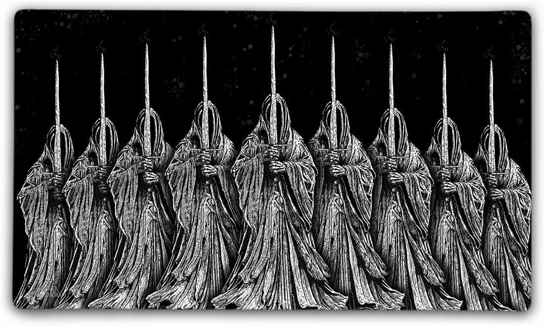 Wraith Gaming TCG Playmat with Carry Bag, 14x24, 3mm Double Stitched Edge, Cloth Top, Neoprene Rubber Base, USA Made, only from Jank Mats!