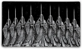 Wraith Gaming TCG Playmat with Carry Bag, 14x24, 3mm Double Stitched Edge, Cloth Top, Neoprene Rubber Base, USA Made, only from Jank Mats!