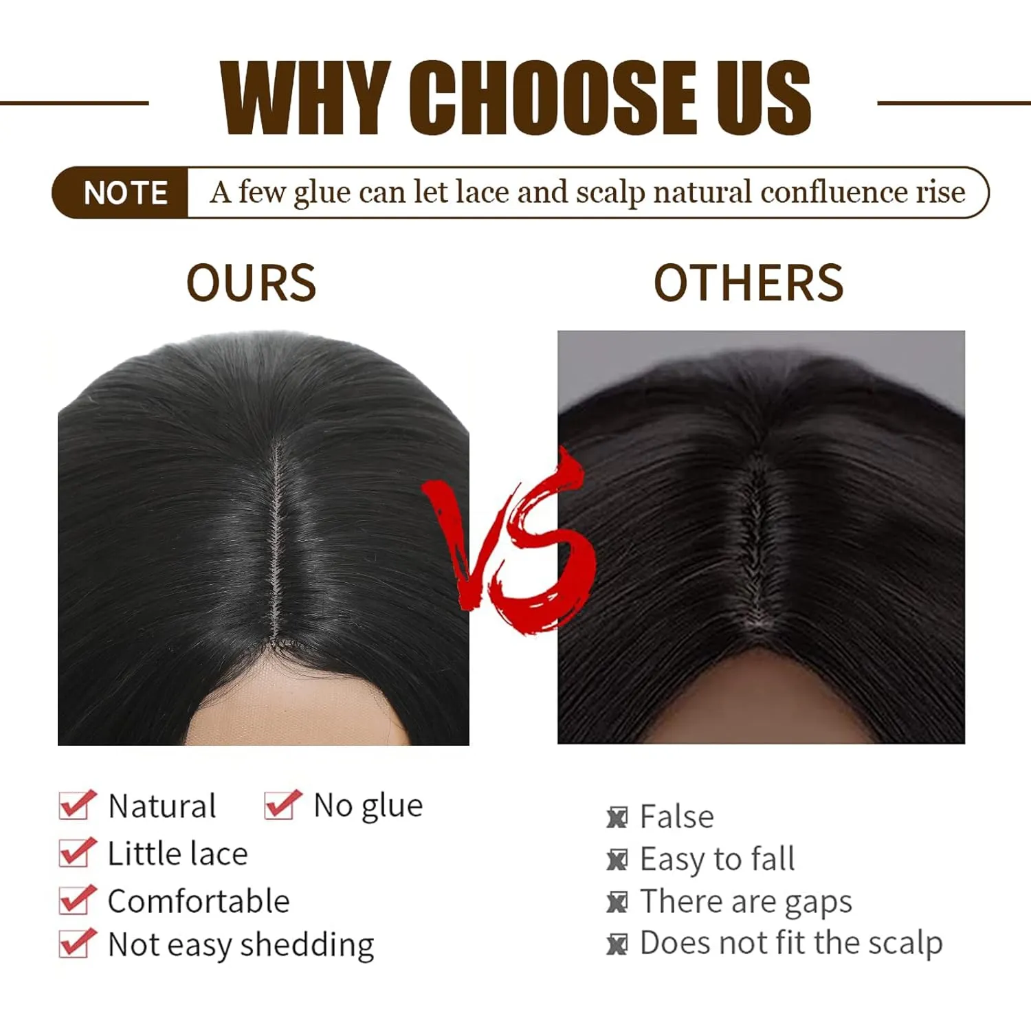xccoco Long Wavy Black Wigs for Women 30inch Long Body Wave Synthetic Lace Natural Looking Wig Middle Part Heat Resistant Wigs for Daily