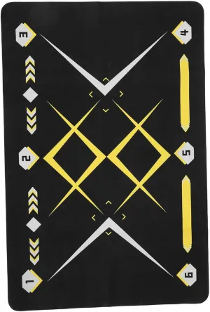 Yardwe Soccer Footstep Training Mat Anti-Slip Mat for Indoor Football Practice Nonskid Silent Carpet