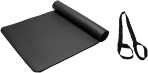 Yoga Knee Pad and Cushion Mat for Pilates Fitness and Ground Workouts Black with Strap Comfortable Non Slip Portable Yoga Accessory
