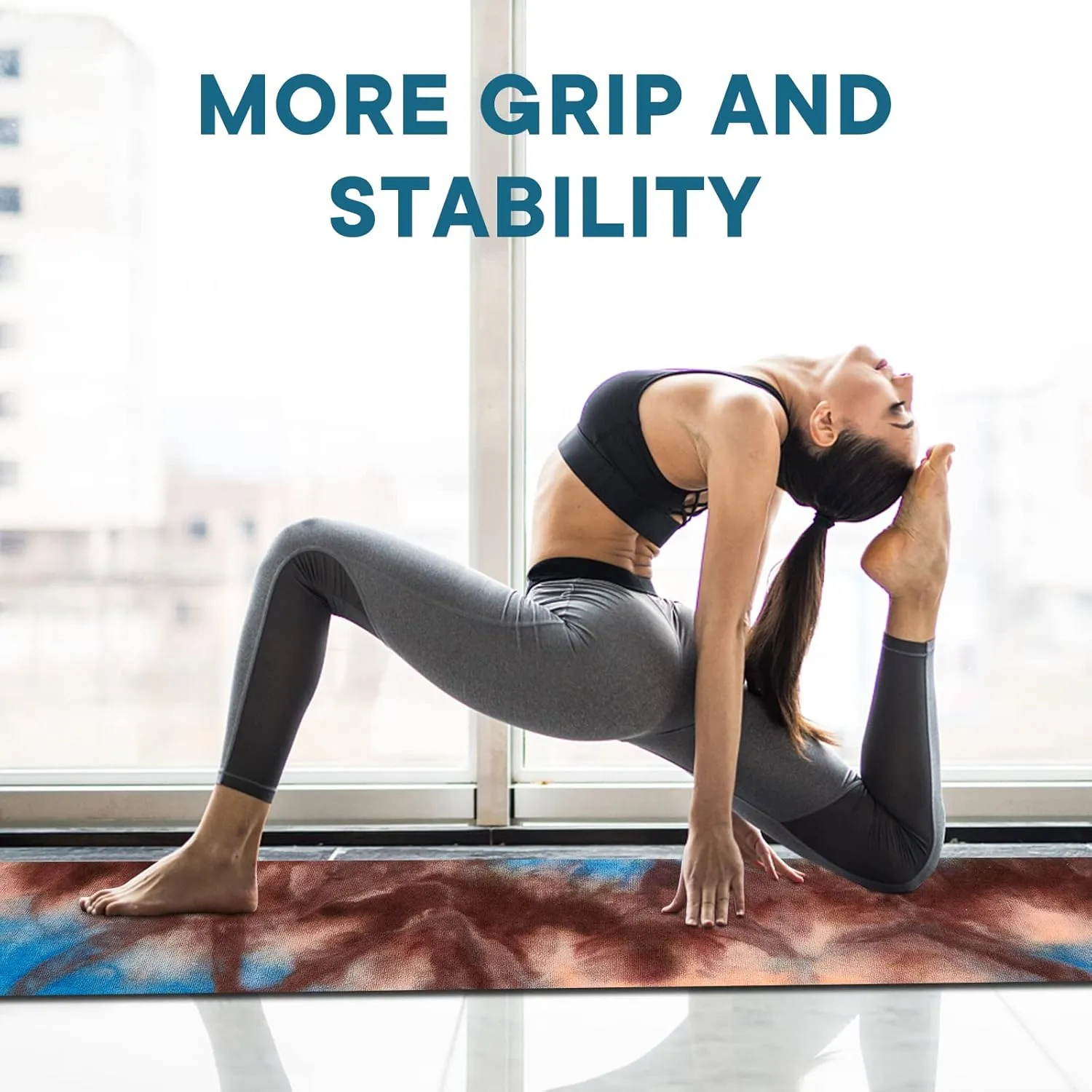 Yoga Towels, Non Slip Hot Yoga Mat Towel with Grip Dots,Super-Absorbent Soft Microfiber Yoga Blanket for Pilates, Fitness and Workout 72inch x 24inch