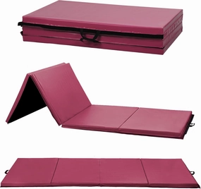Yoga Mat Thick 2 Inch Workout Flooring for Home Gym - Exercise, Gymnastics, Tumbling, Pilates, Dance Equipment - Foldable Foam Play Mat for Kids and Adults