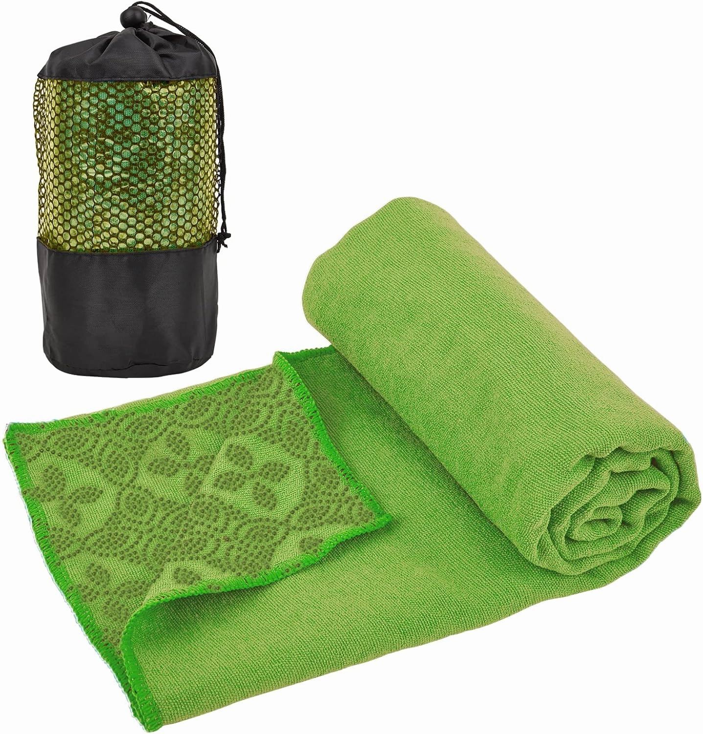 Yoga Towels, Non Slip Hot Yoga Mat Towel with Grip Dots,Super-Absorbent Soft Microfiber Yoga Blanket for Pilates, Fitness and Workout 72inch x 24inch