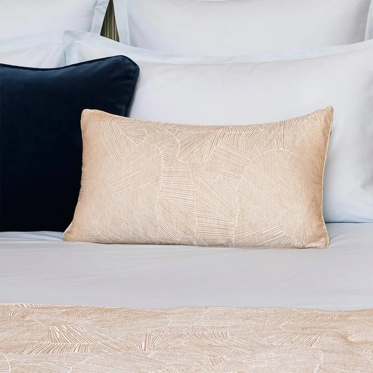 Yves Delorme Ombree Decorative Pillow - Pillow Insert Included - Fashionably Enhance Your Room with French Luxury