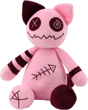 Zombie Cat Plush,Zombies Plush Toys,Soft Cat Animal Plush Doll,Stuffed Pink cat,Adorable cat stuffy Animal Gift for Kids(Zombie Cat)